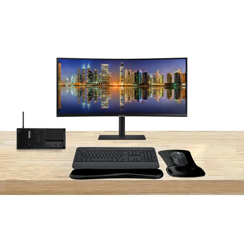 Lenovo Lenovo ThinkStation P3 Tower i7-14700K 64GB 1TB RTX A4000 16GB 34" UWQHD MK650 — product photo