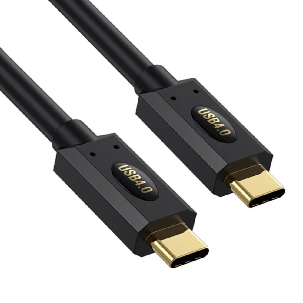 Black coiled USB-C to USB-C cable, spring form, 1.2 m extended length