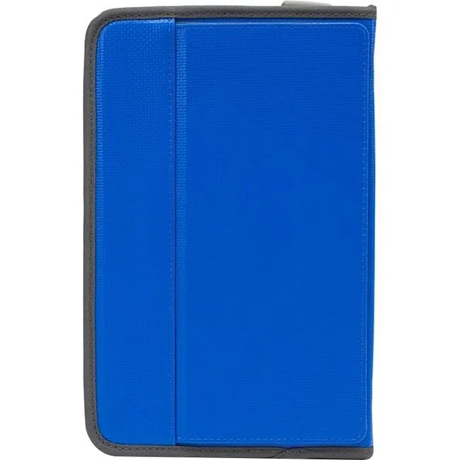 Blue ballistic nylon folio case for 7 to 8 inch tablets