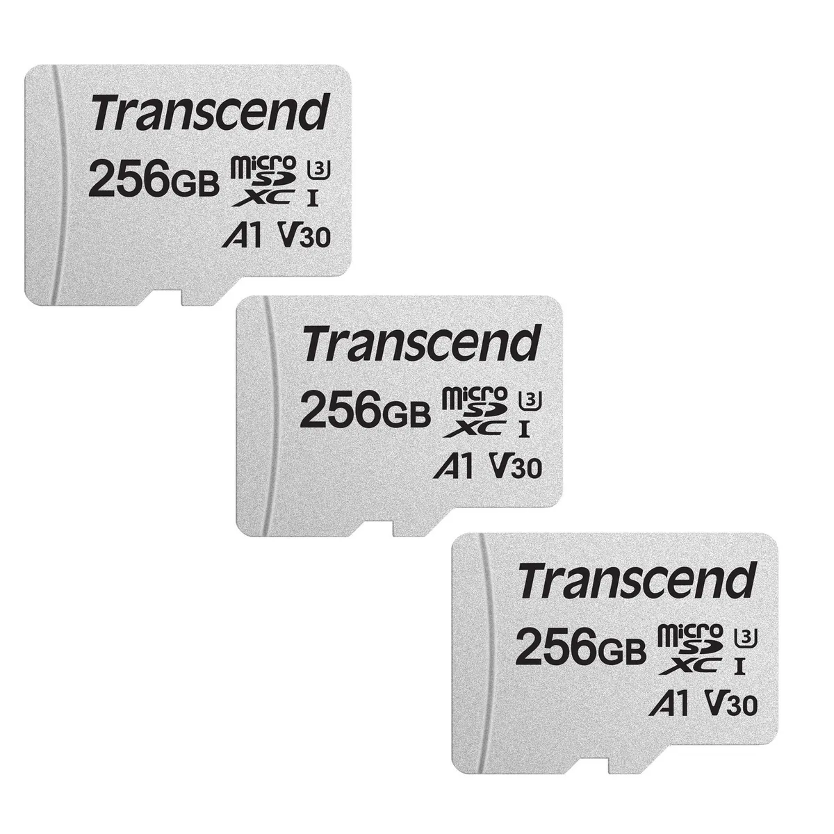 Transcend Transcend 256GB 300S UHS-I microSDXC 3-pack — product photo