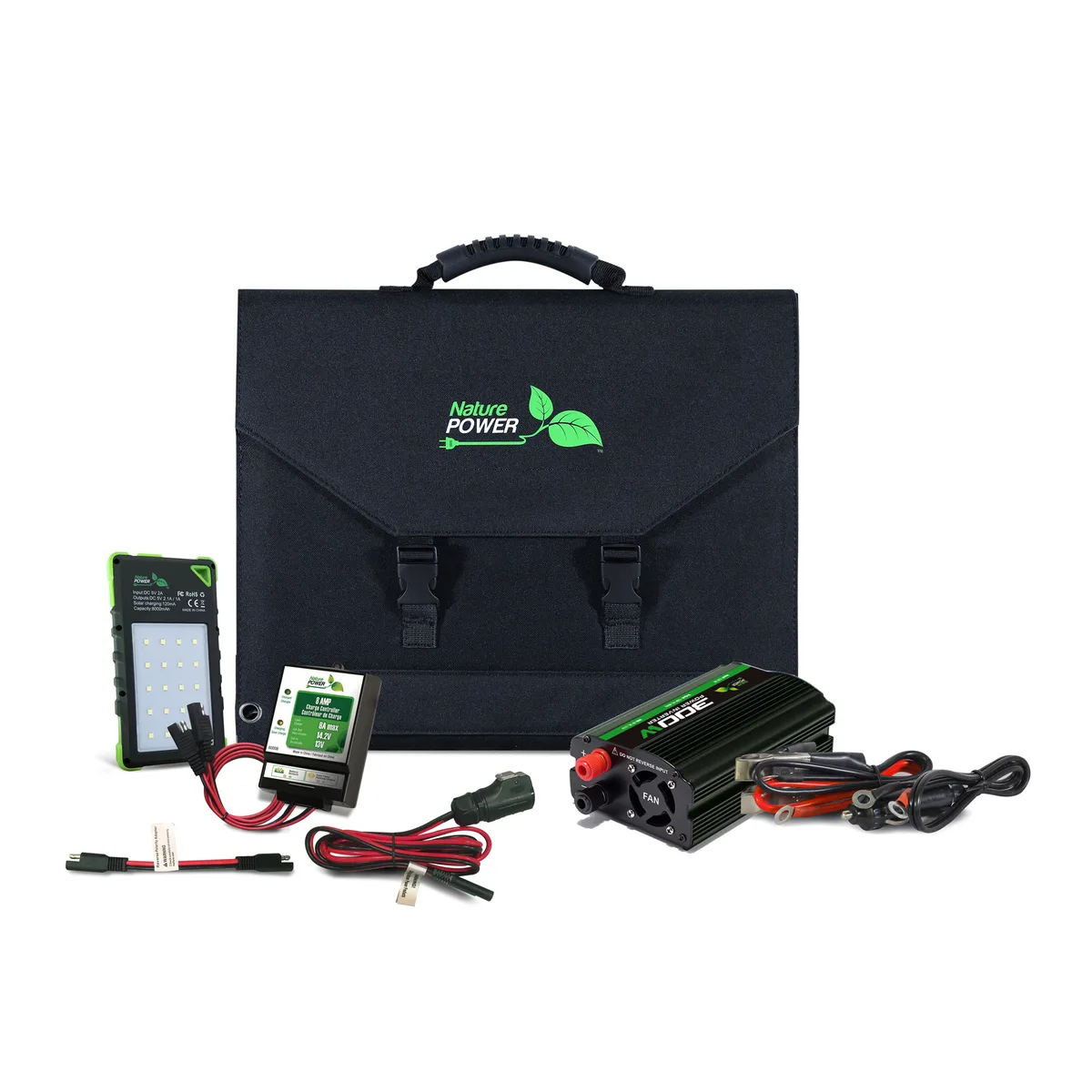 RDK Products RDK Products 120W Folding Solar Panel Kit 80082 60008 300W Inverter — product photo