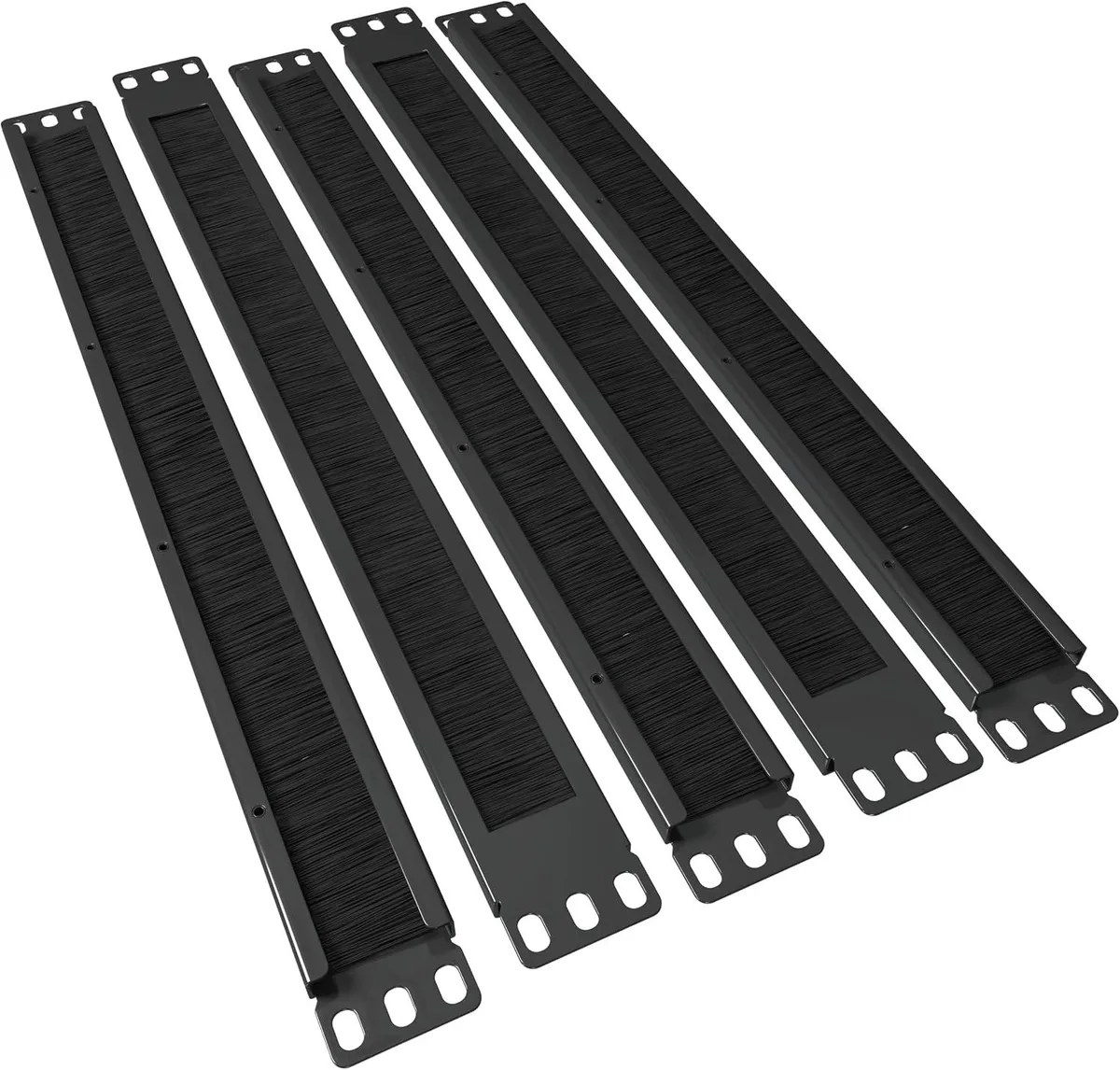 TAURKENAM TAURKENAM 1U Brush Panel 5 Pack 19 Inch Rackmount Cable Management Spacer — product photo