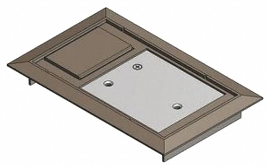 Steel City Steel City 664-CST-SW-BRN Floor Box Cover 1 Gang Polycarbonate Brown — product photo