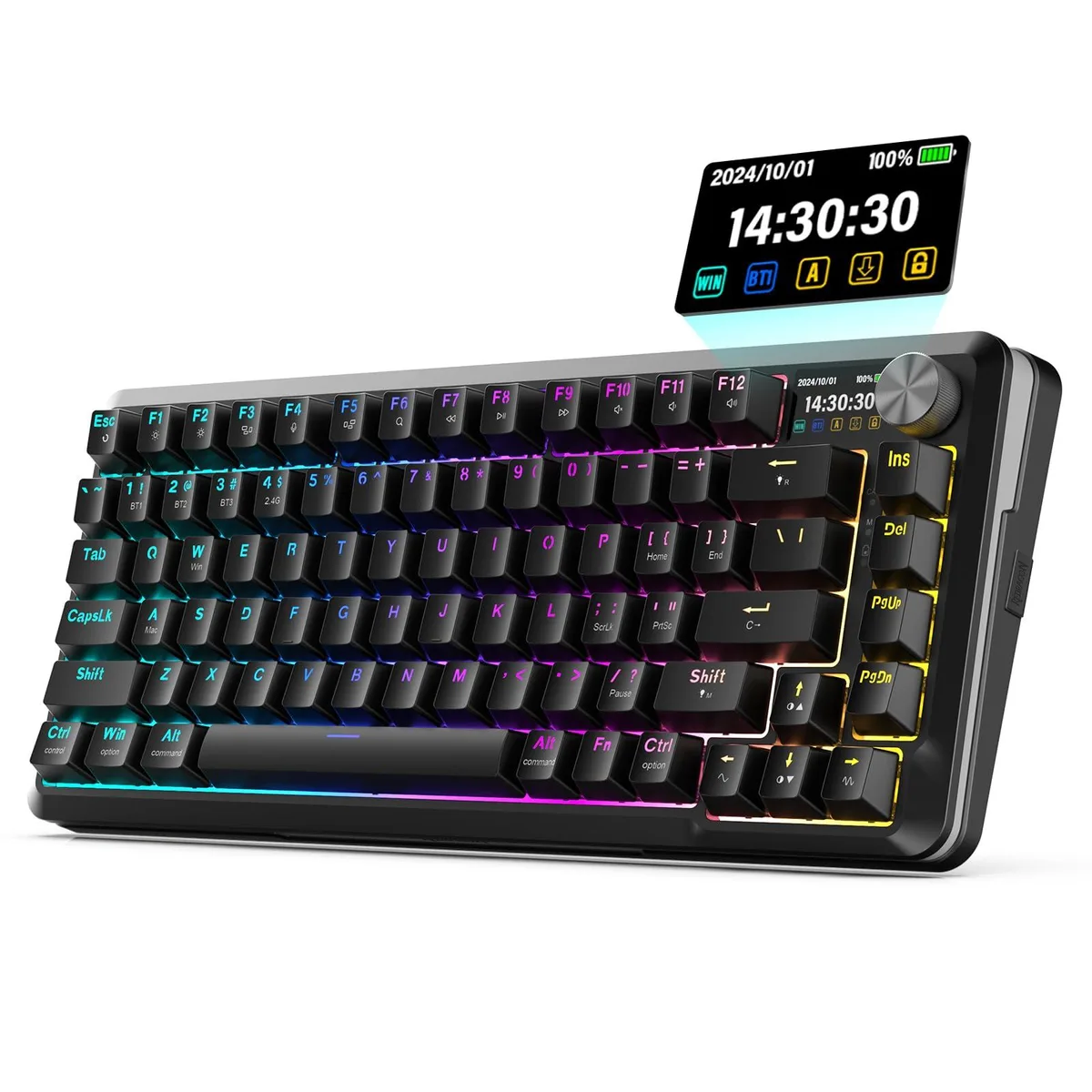  Redragon K708 Gaming Keyboard 1.14" Screen 4000mAh — product photo