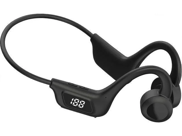 LORDWORLD LORDWORLD Bone Conduction Headphones Bluetooth 5.3 16mm Black — product photo