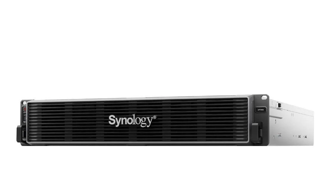 Synology Inc. Synology ActiveProtect DP7400 2U rackmount NAS 12-core EPYC 64GB 10×20TB HDD 2×3840GB SSD — product photo