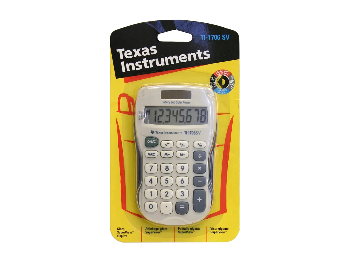 Texas Instruments Texas Instruments TI1706SV 8-digit calculator — product photo
