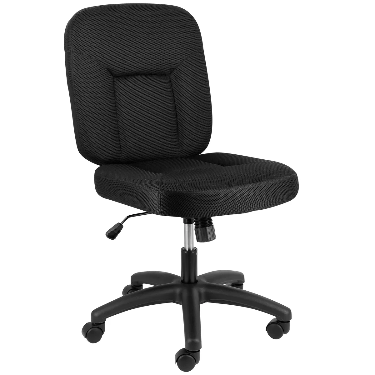 Elama Elama Mid-Back Adjustable Mesh Fabric Office Chair Black 360 Swivel — product photo