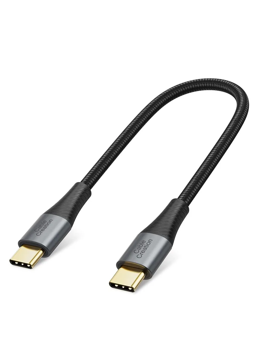  i-ON CC1155 S22 USB-C to USB-C Cable 0.8FT 60W Black — product photo
