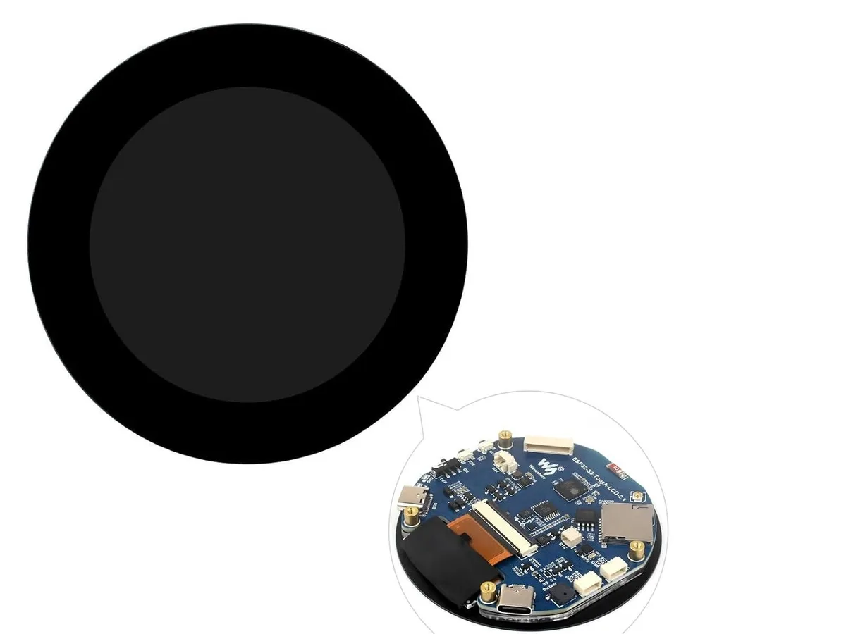 LORDWORLD LORDWORLD ESP32-S3 2.1 inch 480x480 Capacitive Touch Round Display Development Board — product photo