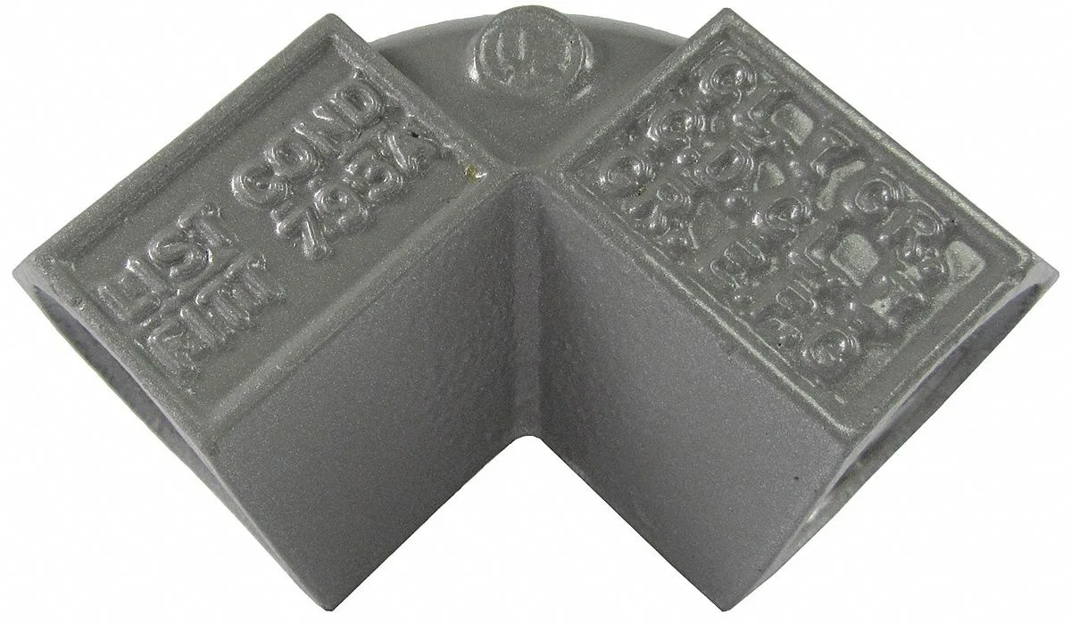 Killark 45-degree threaded iron conduit elbow powder coated