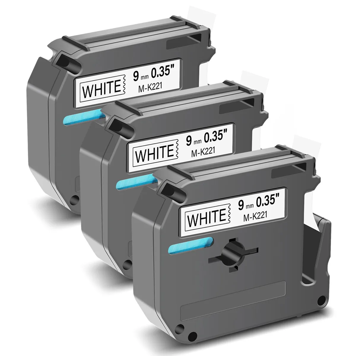 GREENCYCLE GREENCYCLE MK-221 label tape 9mm 26.2ft 3-pack — product photo