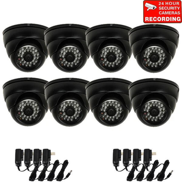VideoSecu VideoSecu VD22FK8-N1 8-pack CCTV dome camera 480TVL 3.6mm 28 IR LEDs — product photo