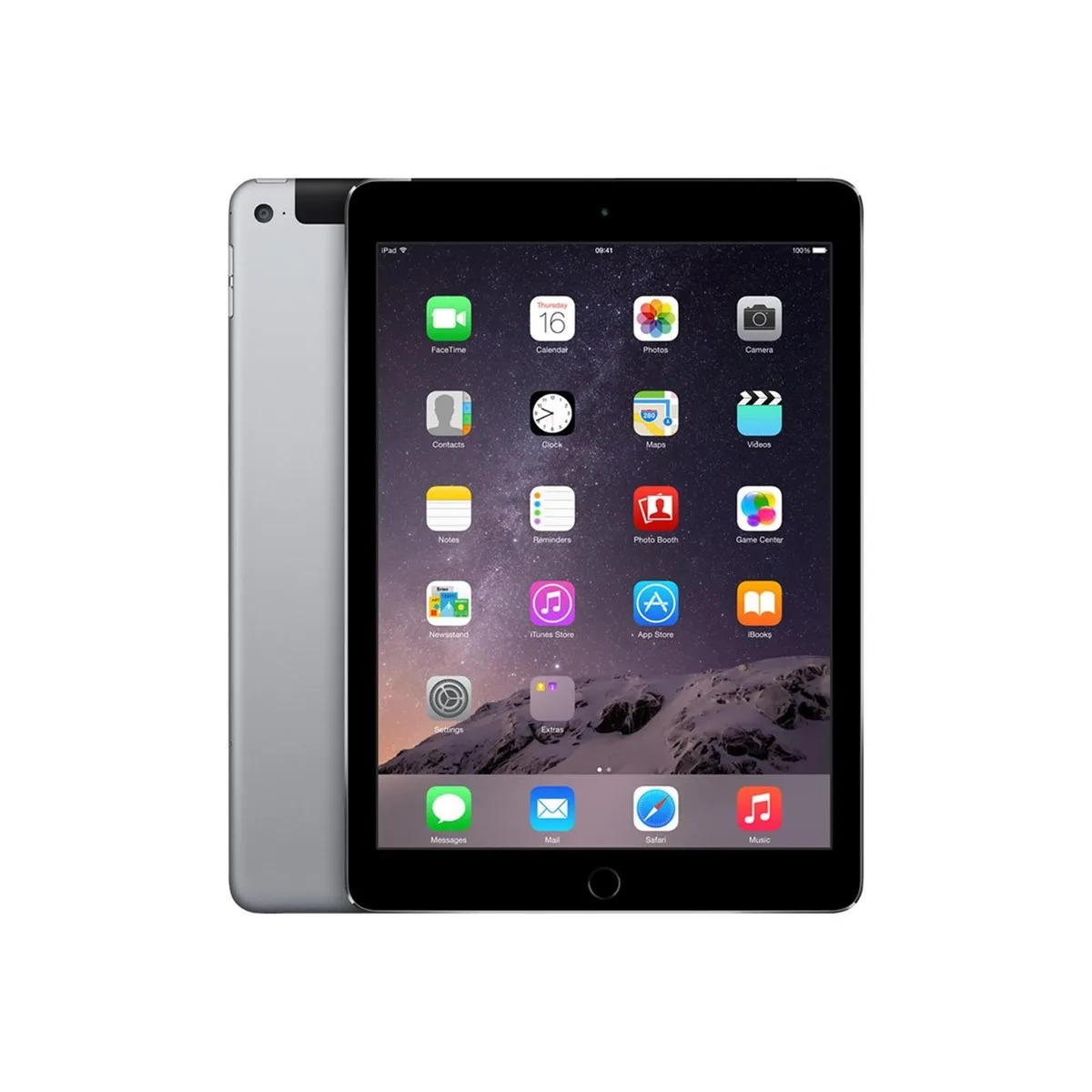 Apple Apple iPad Air 2 9.7" tablet 16GB Wi-Fi + 4G LTE Space Gray — product photo