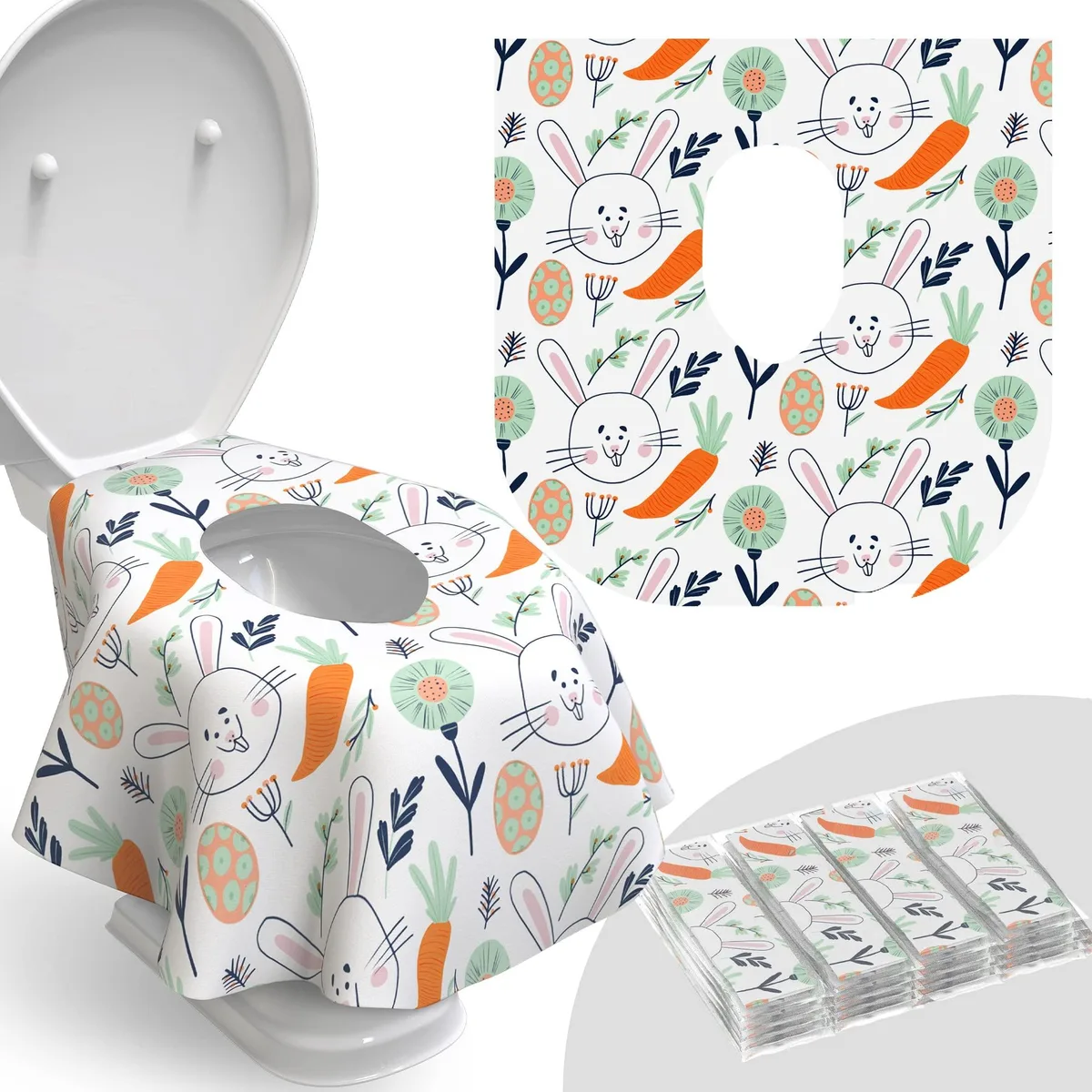  Relyo Disposable Toilet Seat Covers 20 Pack Bunny — product photo