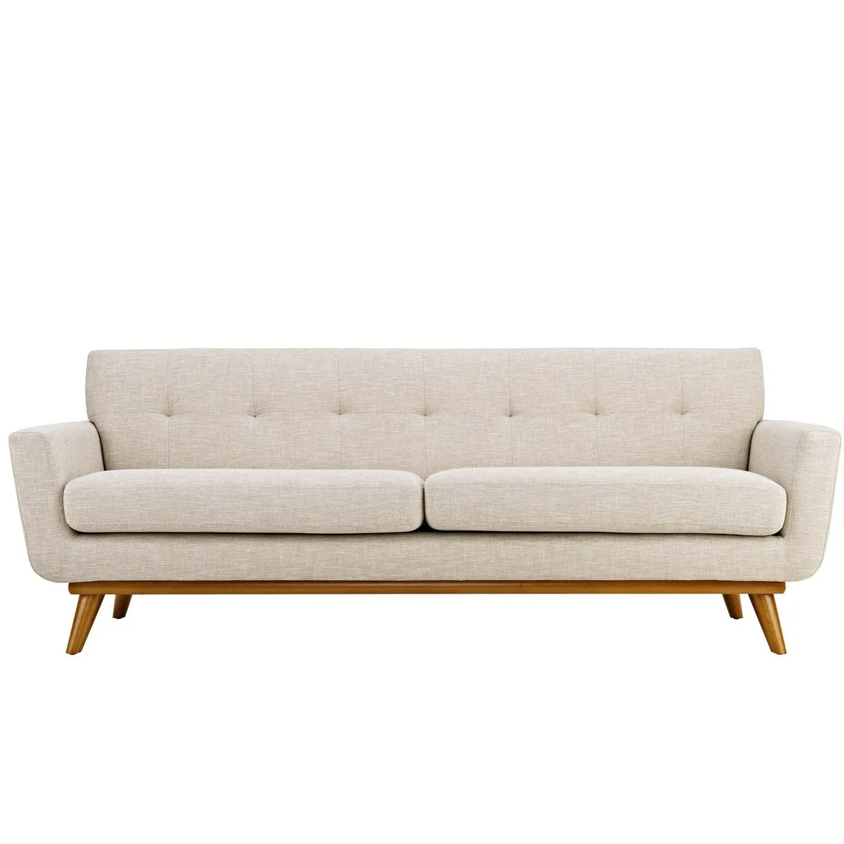 Modway Furniture Modway Furniture Engage Upholstered Fabric Sofa Beige 90.5"W — product photo