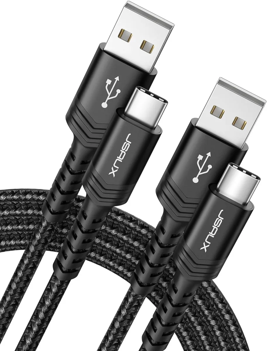 BFKK BFKK USB-C to USB-A Cable 3.1A 6.6ft 2-Pack Black — product photo