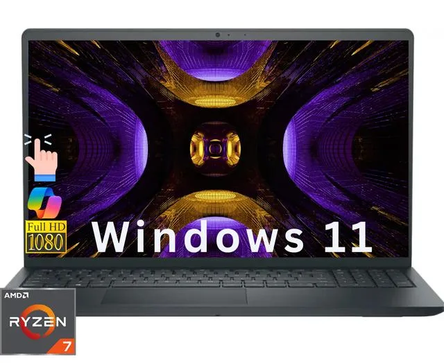 DELL DELL DC15255 laptop AMD Ryzen 7 7730U 8GB 1TB SSD 15.6" FHD Touch Windows 11 Pro — product photo