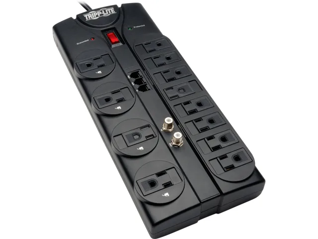 Tripp Lite Tripp Lite TLP1208TELTV 12-outlet surge protector 8 ft 2880 J — product photo