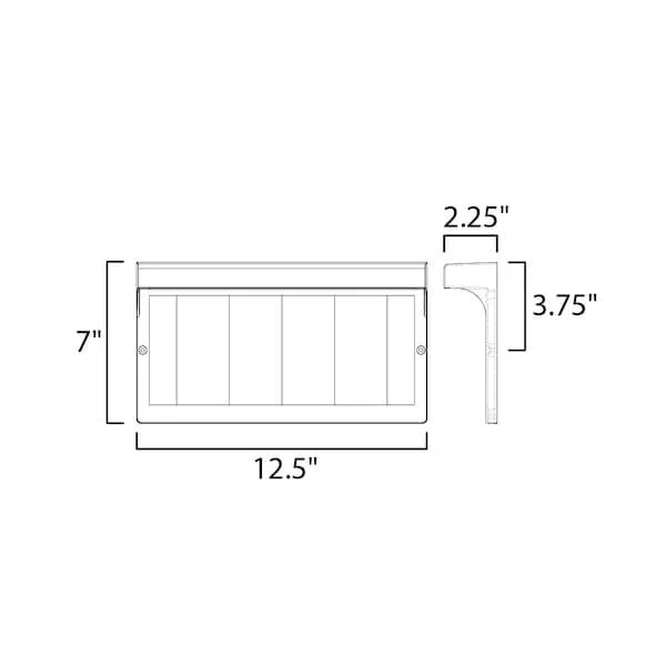 Maxim Mfg. Maxim Mfg. 53610BK Address 1-Light Wide Black Flush Mount — product photo