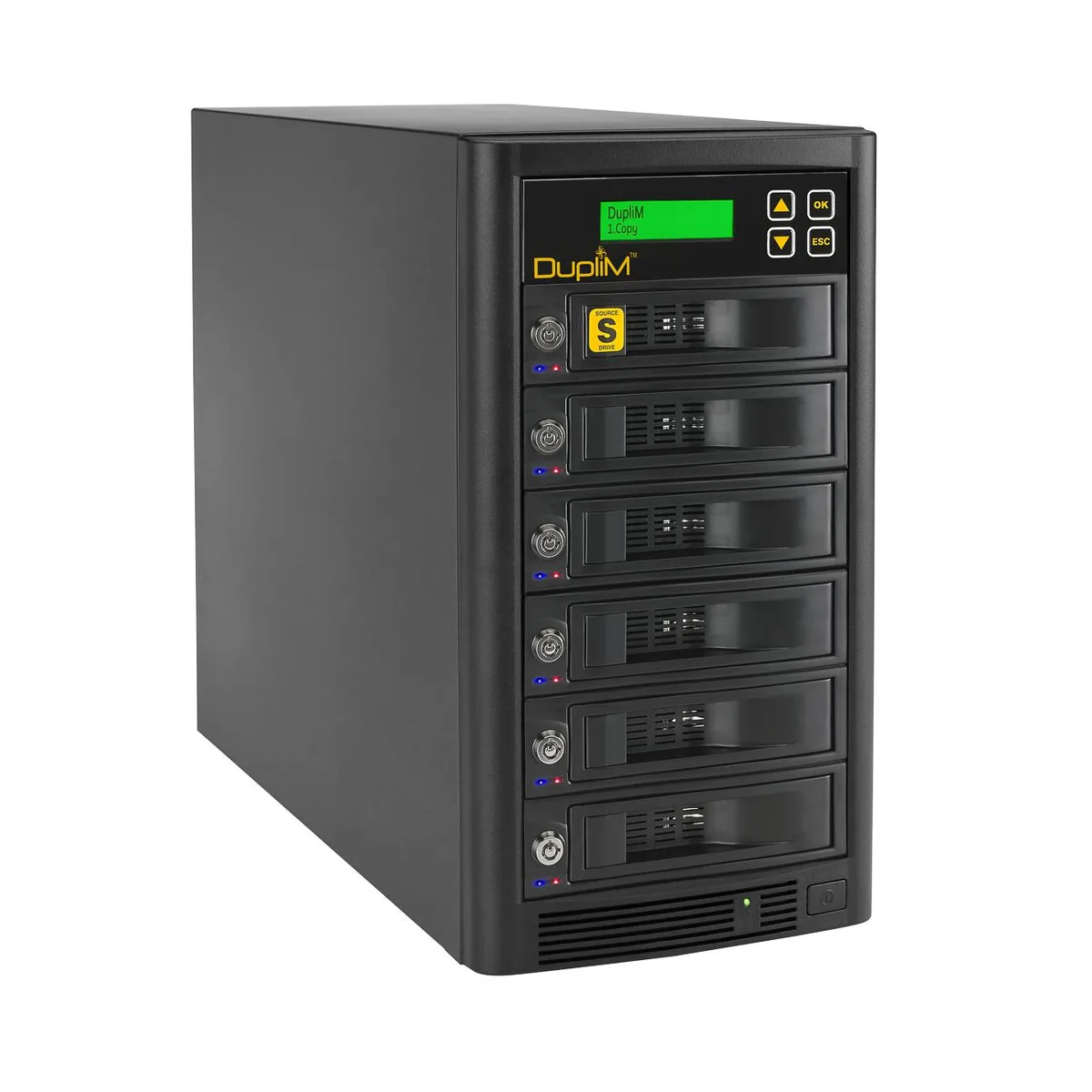DupliM Inc DupliM Inc 1:5 SATA Duplicator 5 Targets 6 Sanitize 120MB/s 768MB Buffer — product photo