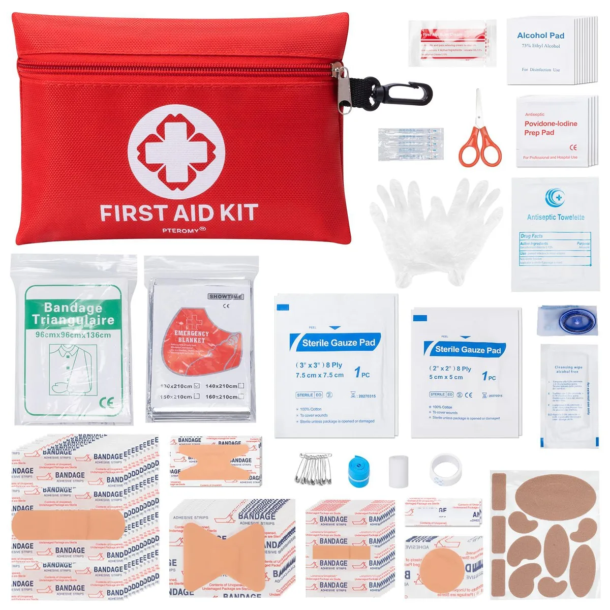 Baldwin PTEROMY-183 150 Piece First Aid Kit Red — product photo