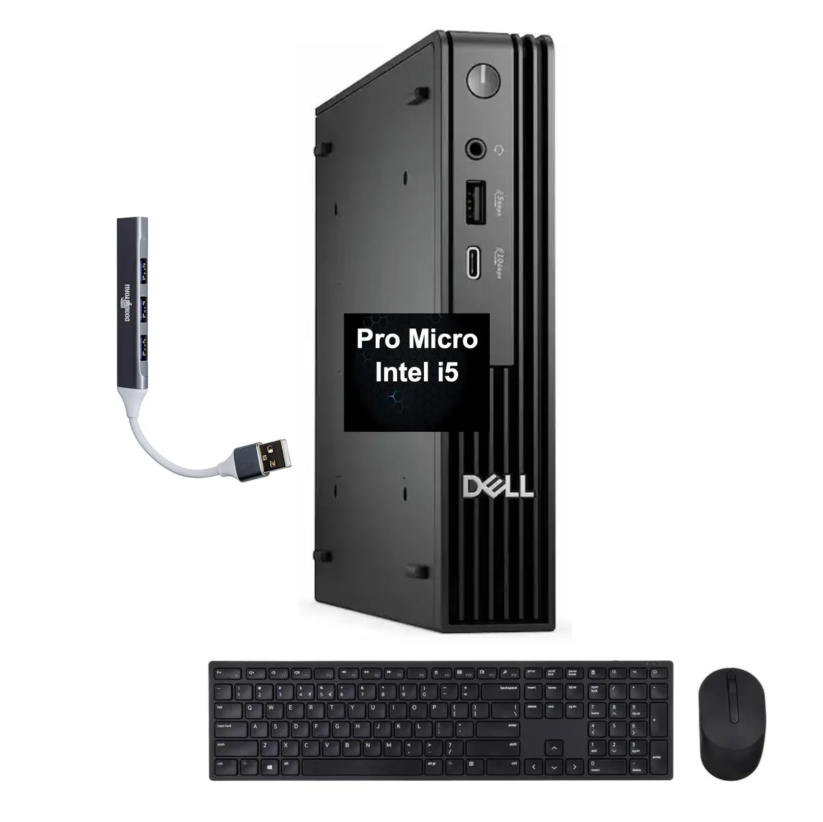 DELL DELL Pro Micro QCM1250 i5-14500T 64GB DDR5 2TB NVMe Win 11 Pro desktop PC — product photo