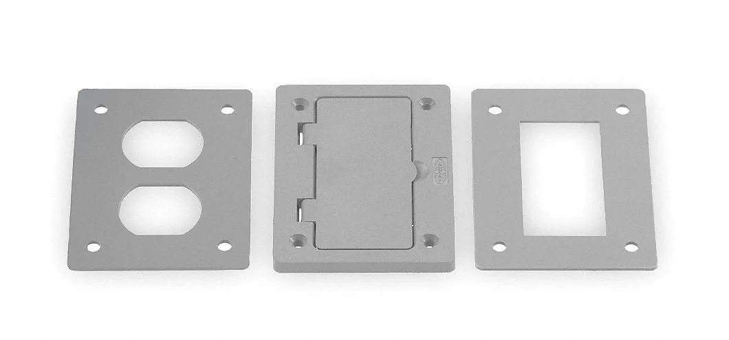 Hubbell Incorporated Hubbell Incorporated PFBR826GYA Box Cover, Floor Box Type, 1 Gang, Gray — product photo