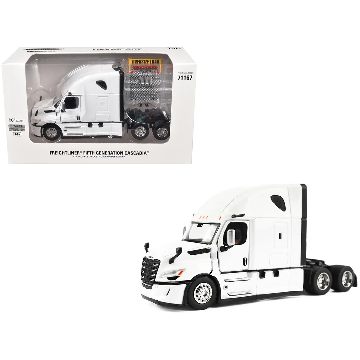 DieCast Masters DieCast Masters 2025 Freightliner Cascadia Gen-5 Sleeper Cab 1/64 hobby collectible — product photo