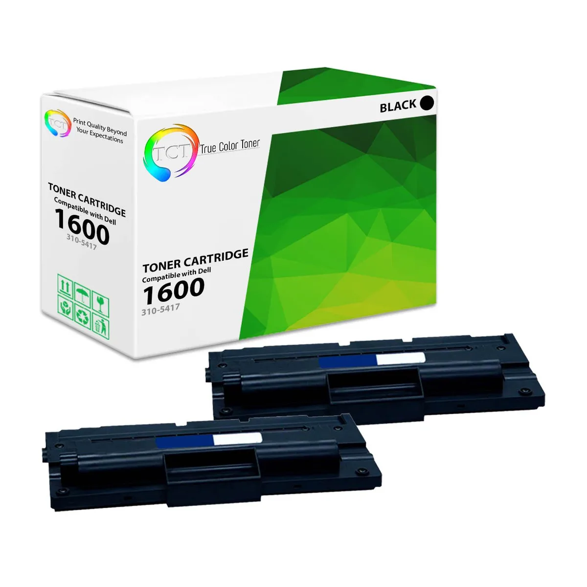True Color Toner True Color Toner 310-5417 Black Toner Cartridge 2 Pack 5000 Pages — product photo