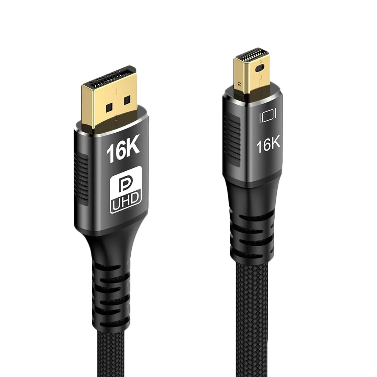 LUOM LUOM 16K Mini DisplayPort to DisplayPort Cable 10ft 80Gbps — product photo