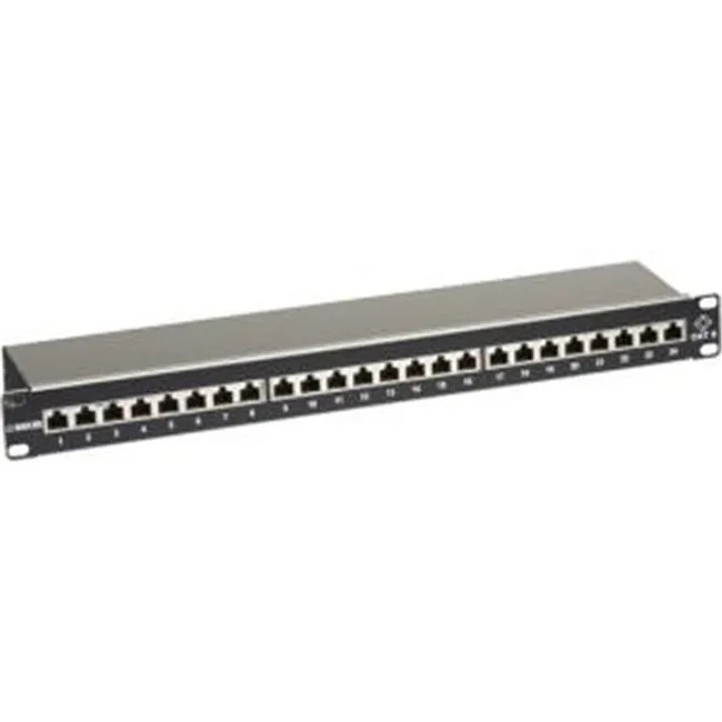 Black Box Corporation Black Box Corporation JPS60A-24 CAT6 Shielded Patch Panel 1U 24-Port Wired Accessory — product photo