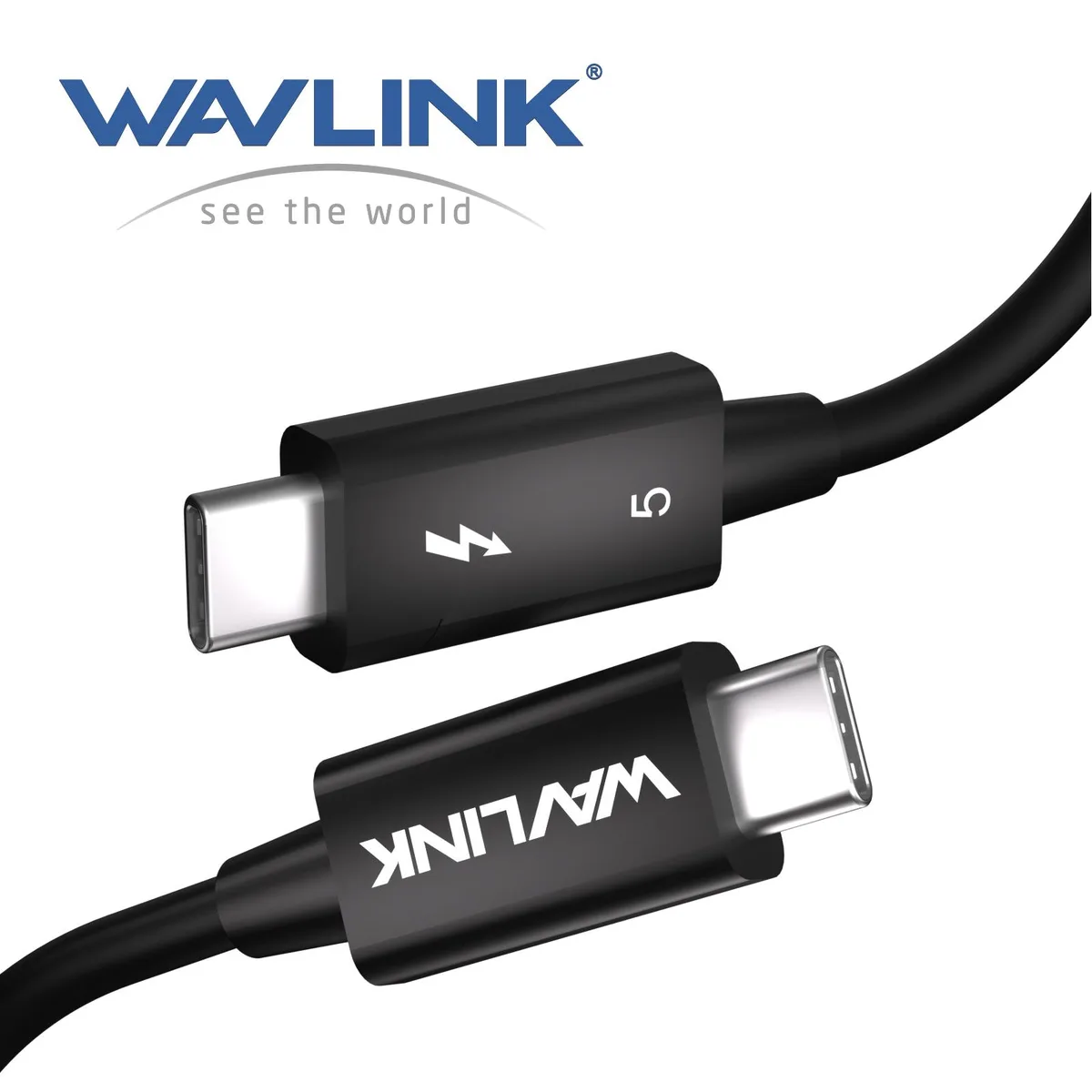 Wavlink Wavlink WL-T5C10P Thunderbolt 5 cable 1ft 120Gbps 240W — product photo