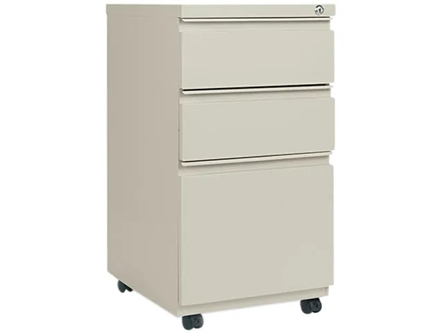 Alera Alera ALEPBBBFPY 3-Drawer Pedestal File, Putty — product photo