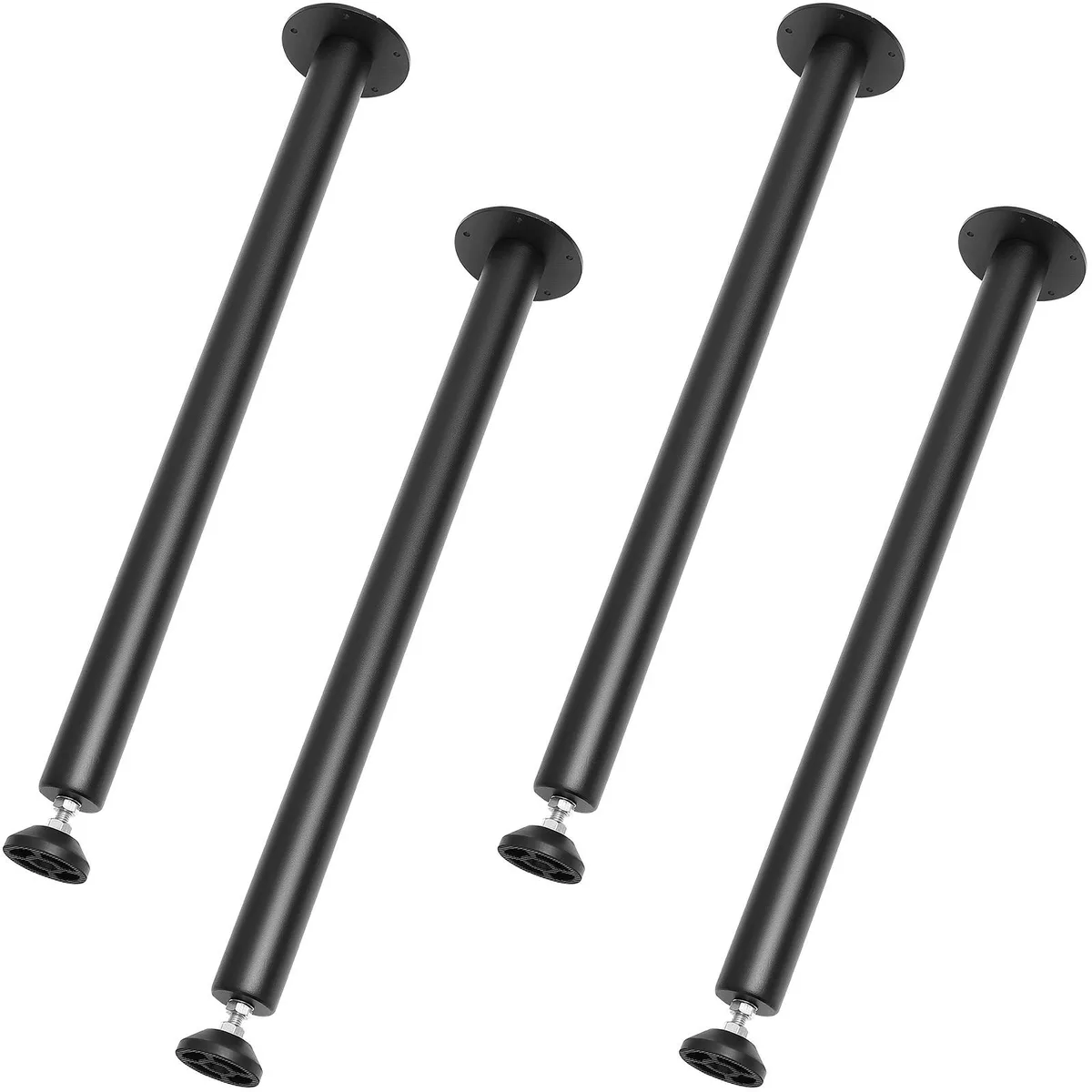 VEVOR VEVOR 28 Inch Adjustable Desk Legs Set of 4 1200 lbs Load Capacity Black — product photo