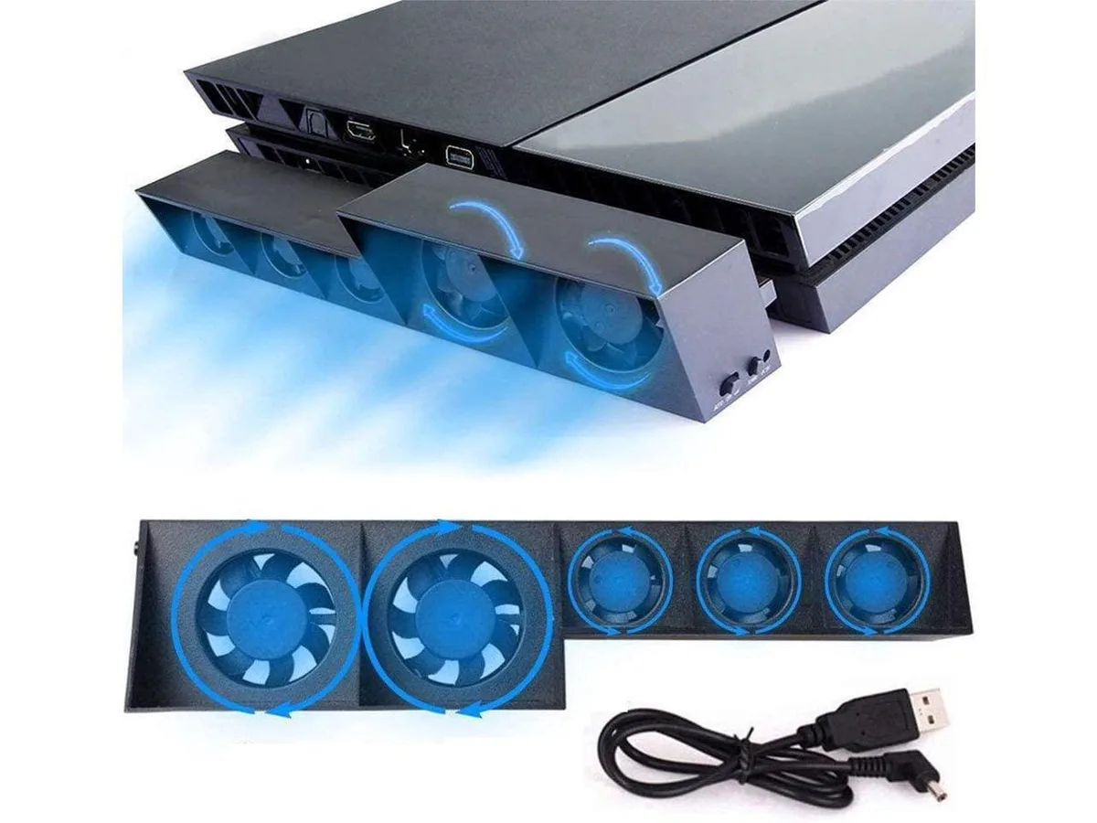 BONAEVER BONAEVER PS4 USB Cooling Fan Cooler 5 Turbo Fans — product photo