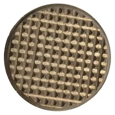 Transparent steel clutch plug for strapping tensioner, 0.75 by 0.75 by quarter inch