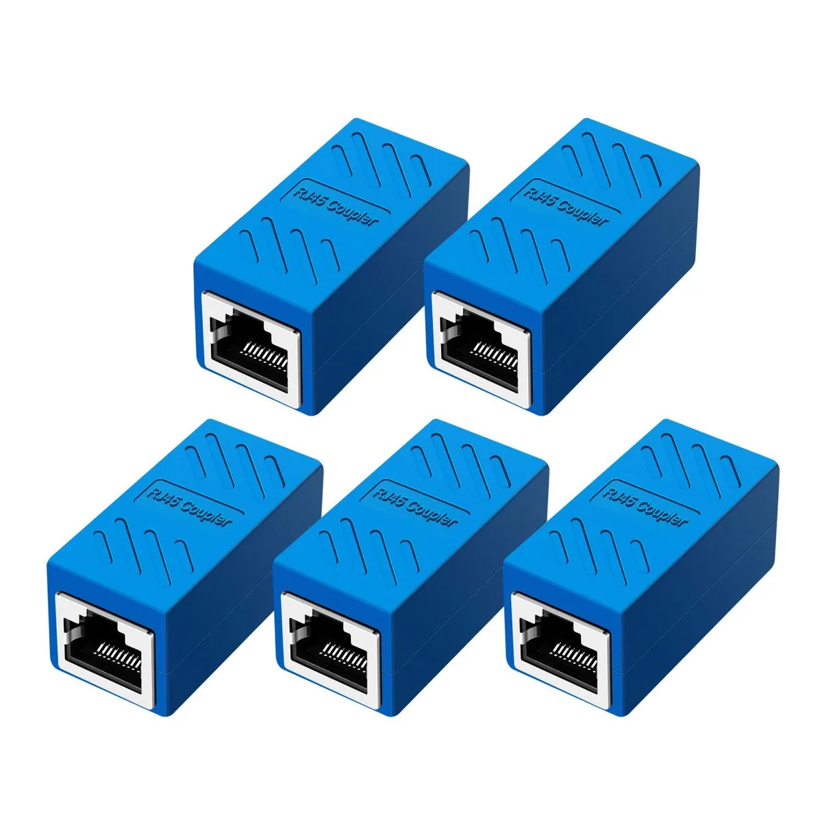  Zebra ZZ-015 RJ45 Coupler Cat6 5 Pack Black — product photo