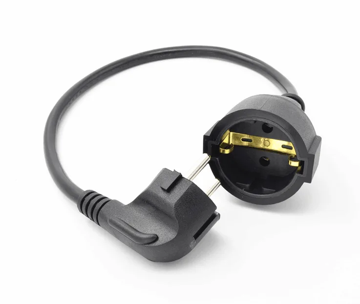 TeKit TeKit Schuko CEE 7/7 Male to Female Power Extension Cord 0.5m 10A 250V — product photo