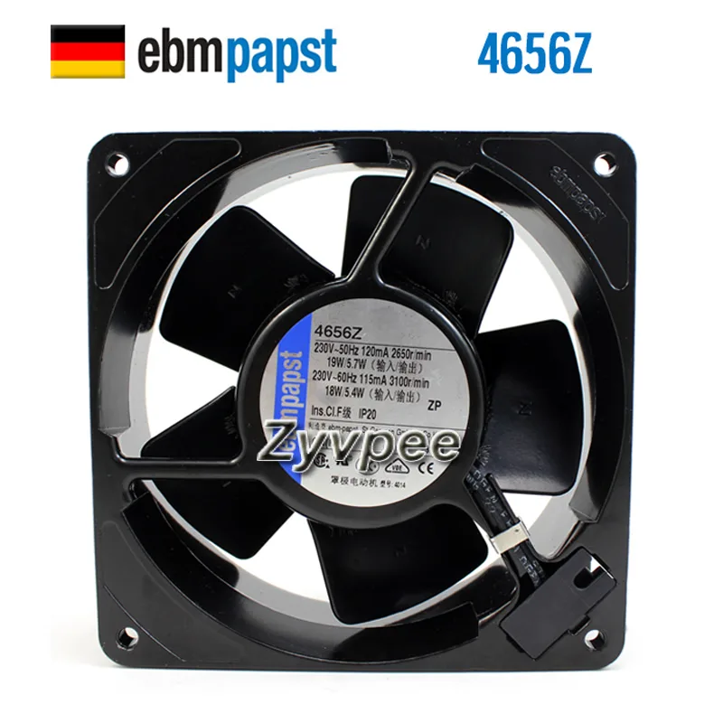 Zyvpee Zyvpee 4656Z 120x38mm 230V AC 2-pin axial case fan — product photo