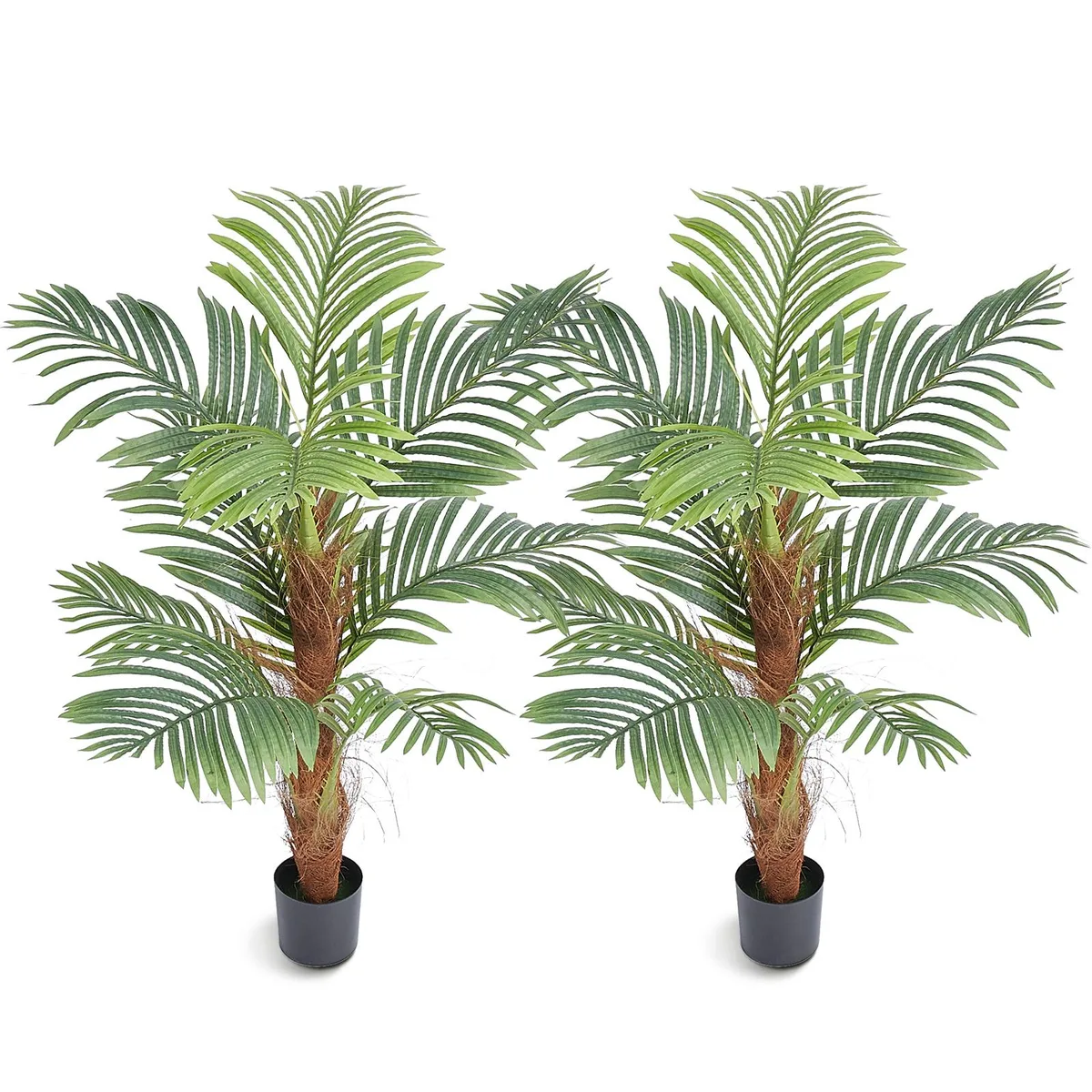 VEVOR VEVOR Artificial Palm Tree 4 ft 2 pcs Betel Nut Palm PE 10 leaves 31.50" x 47.99" 1.8 kg — product photo