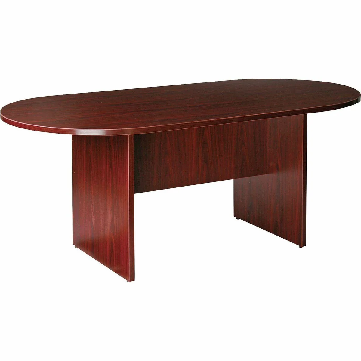 Lorell Lorell 87272 Oval Conference Table Mahogany 72x36x29 office furniture — product photo