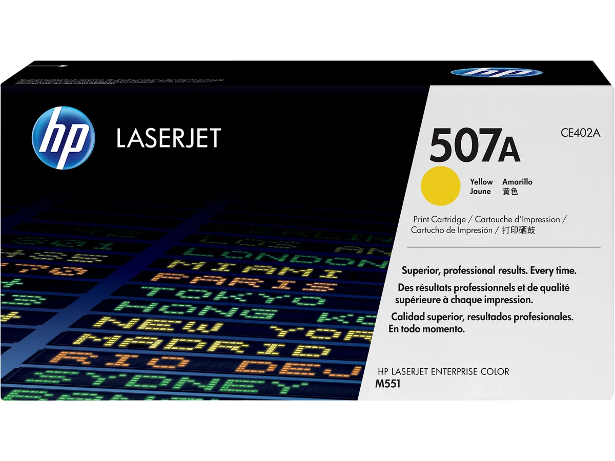 HP HP CE402A 507A Yellow Toner Cartridge 6000 Pages — product photo