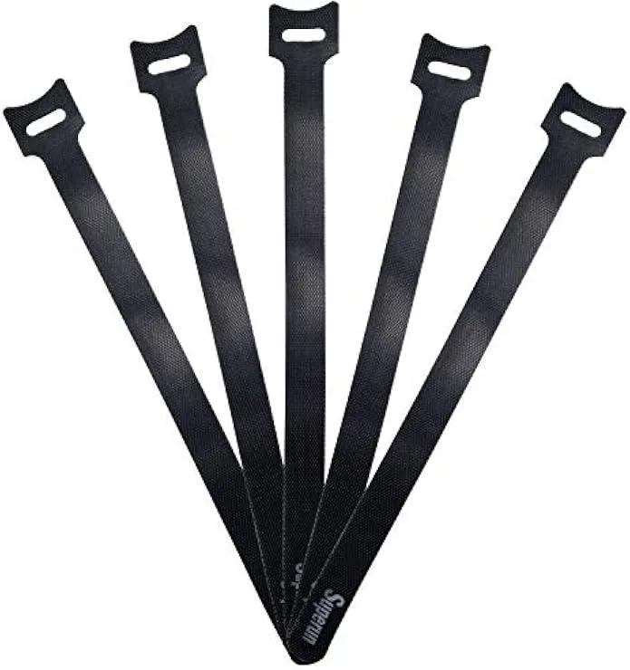 TAURKENAM TAURKENAM 50 Pcs Black 10 Inch Cable Ties Reusable Cord Organizer — product photo