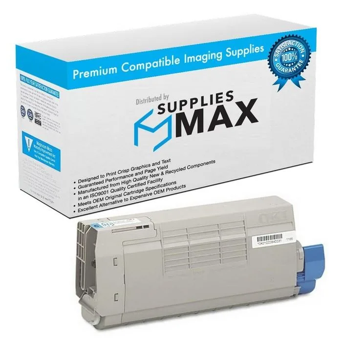 SuppliesMax SuppliesMax Cyan Toner Cartridge 11500 Pages 43866103 — product photo