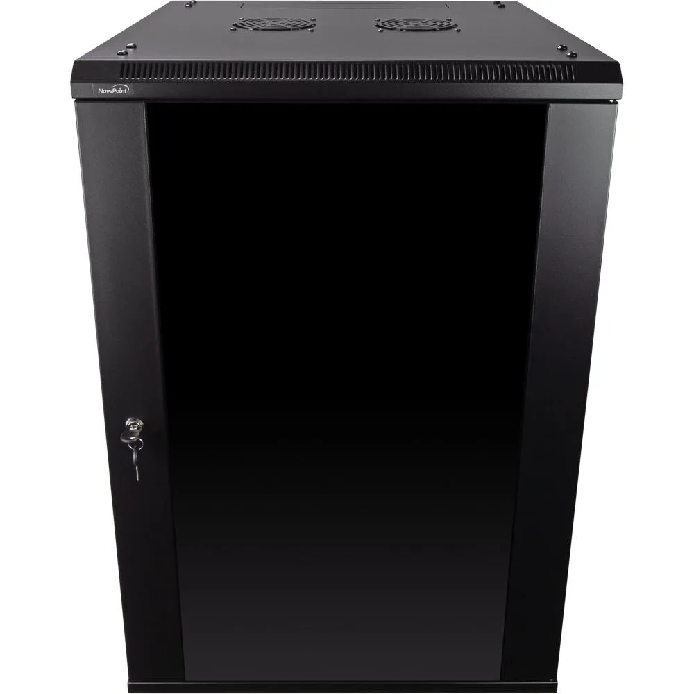 NavePoint NavePoint 18U Wallmount Server Rack 600mm Depth with Fans — product photo