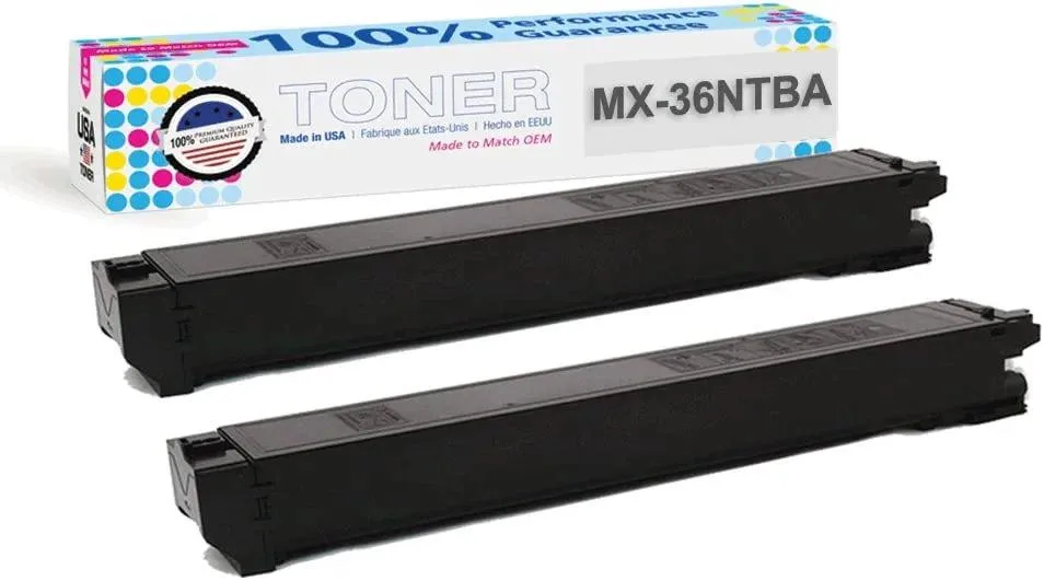 MADE IN USA TONER MADE IN USA TONER Compatible Toner Cartridge Black 2 Pack 15000 Page Yield — product photo