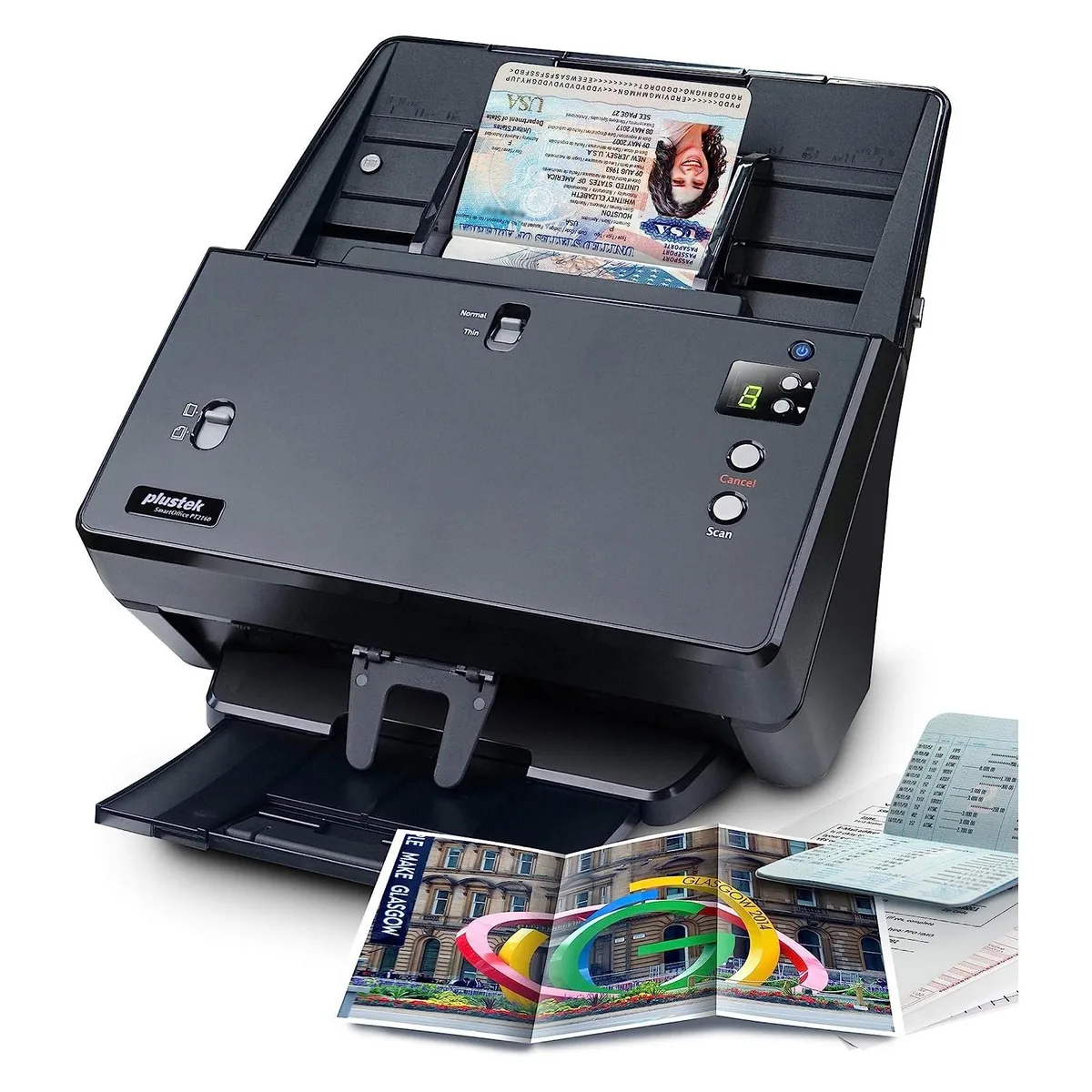 Plustek Plustek PT2160 barcode scanner duplex ADF 60 ppm 600 dpi USB2 — fotografie produktu