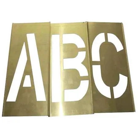 Value Brand Value Brand Stencil Set Letters Punctuation Brass 20Y508 — product photo