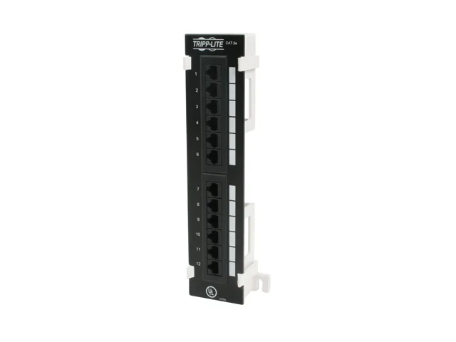 Tripp Lite Tripp Lite N050-012 12-Port Cat5e Wall Mount Patch Panel — product photo